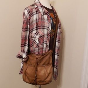 Lucky Brand Leather Crossbody Boho Purse